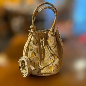 Valentina Lemon Bucket Handbag/Crossbody